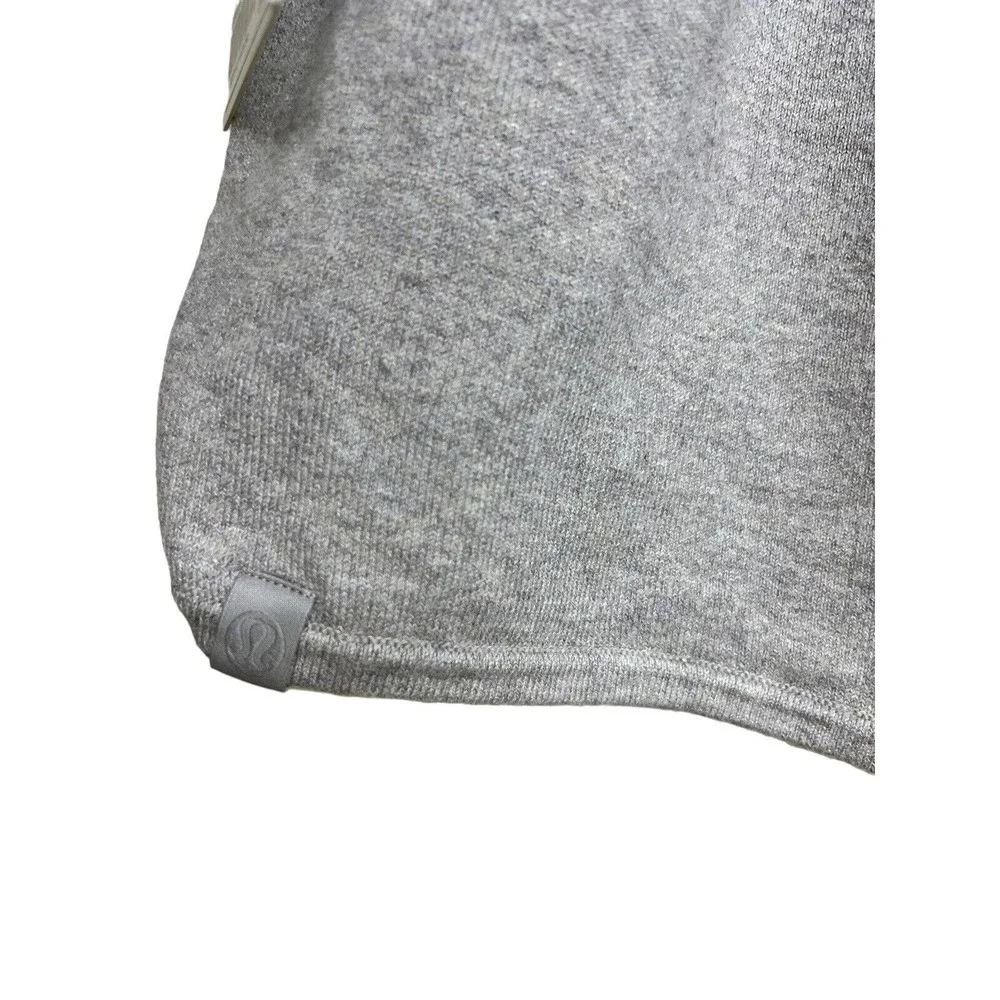 Lululemon Cotton-Cashmere Knit High-Rise Short‎ 4” Heathered Raw Linen Size 10
